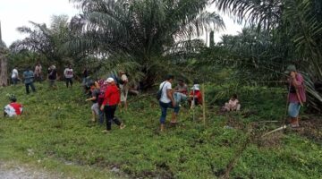 Puluhan Warga Kutalimbaru Tanam Pohon di Lahan yang Diklaim PT Serdang Hulu, Desak Penyelesaian Konflik Agraria